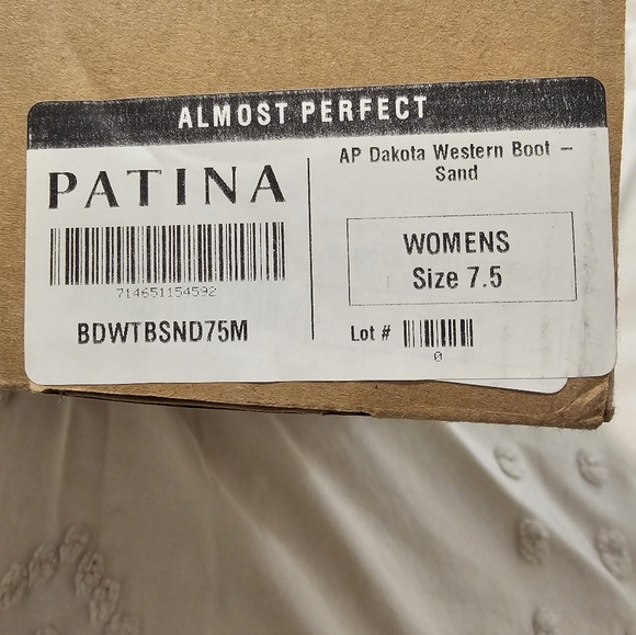 New in Box Patina x Portland Leather Goods "Dakota" Western ankle boot - Picture 9 of 9